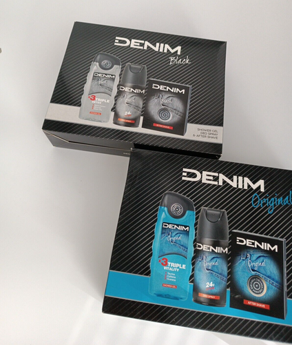 Men's bathroom set denim shower foam + deodorant + aftershard - Picture 10 of 12