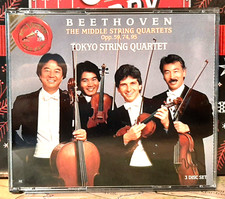TOKYO STRING QUARTET / BEETHOVEN THE MIDDLE STRING QUARTETS 3-CDs (1993) RCA