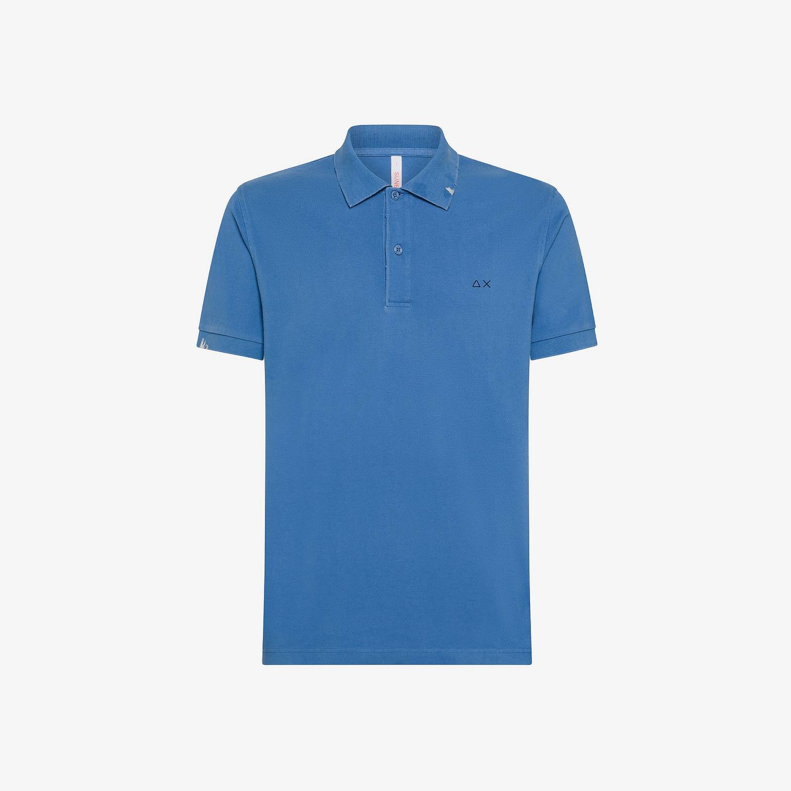 Винтажные однотонные джинсы-поло Sun 68 - Taglia XXL Abbigliamento Uomo Polo