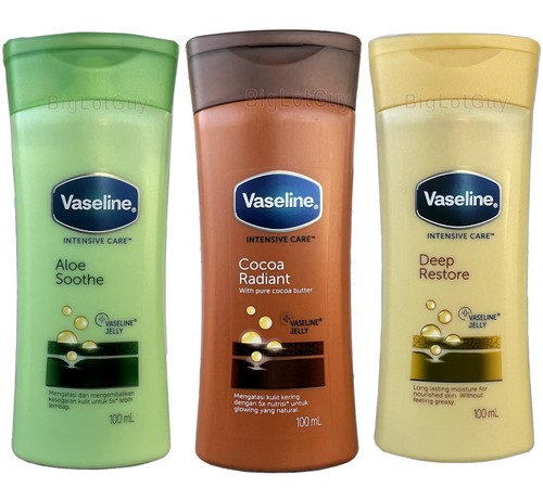 VASELINE Jelly Cuidado Intensivo Crema Loción Hidratante Paquete 100 ml. Pack de 3 geles - Imagen 1 de 4