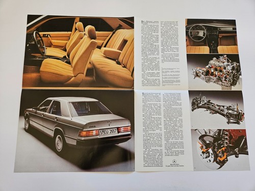 MERCEDES BENZ 190 190E SALES BROCHURE 1982 1983 - Picture 3 of 6