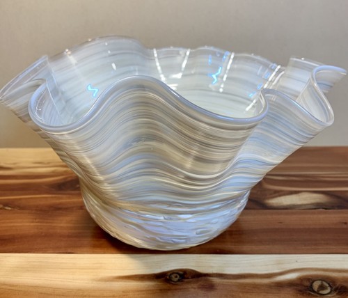 Robert Held One Of A Kind Hand Blown Glass Bowl-Signed-EUC-NICE - Picture 5 of 16