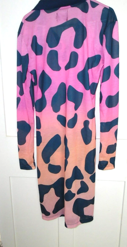 House of Holland jersey dress with graphic animal print size M - Picture 3 of 4