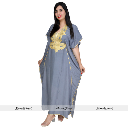 Marroquí Kaftan Mujer Maxi Eid Vestido Arabian Farasha Casual Long Oversize Party - Imagen 41 de 63
