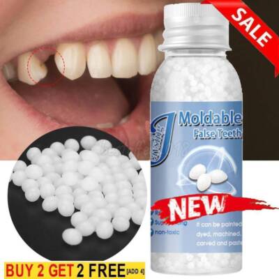 Tooth Repair Granules Temporary Kit Fitting Beads Reusable Moldable False Teet