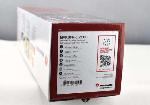 New Manfrotto Tripod Videopod lightweight travel friendly Free Fluid Video Kit - Picture 11 of 11