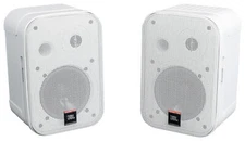 (2) JBL C1PRO-WH Control 1 PRO White 5.25" Wall Mount Home/Commercial Speakers
