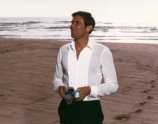 On Her Majestys Secret Service George Lazenby in white shirt on be- Old Photo