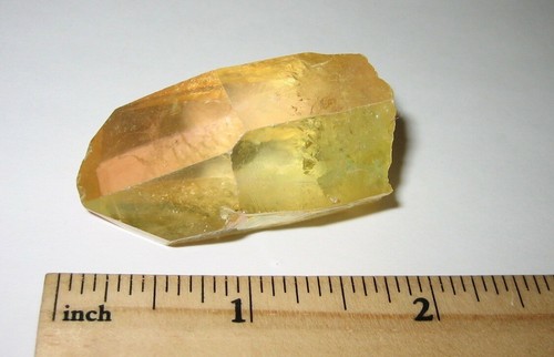 1,9" WUNDERSCHÖN! SUNSHINE AURA QUARTZ CRYSTAL POINT (TREATED IN USA) 35,8gramm *1