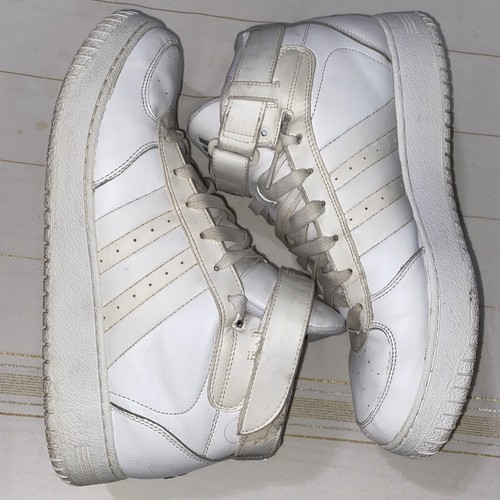 Adidas Originals Forum Mid Men’s Athletic Sneaker White Basketball Shoe Sz 12 - 第 3/7 張圖片