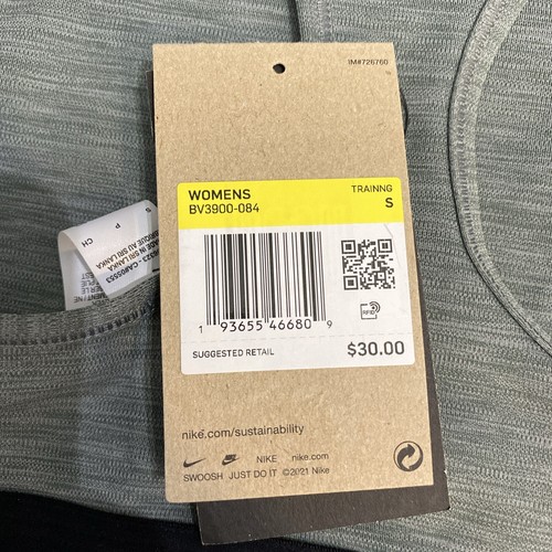 Nike SwooshDri-Fit MediumSupport ClassicStyle Non-Padded Sport Bra Sz.Small - 第 3/3 張圖片
