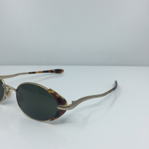 Neue Vintage Karl Lagerfeld Sonnenbrille M 4112 C. 02 goldfarben mit Tigerschildkröte Frankreich - Bild 2 von 12