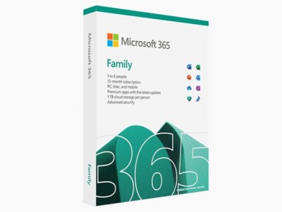 Microsoft 365 Office Family 1 Year Subscription for up to 6 people, Brand New!