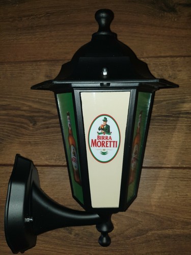 Moretti Beer moretti wall lantern display Sign Beer Bar Pub Wall Display shed - Foto 4 di 9