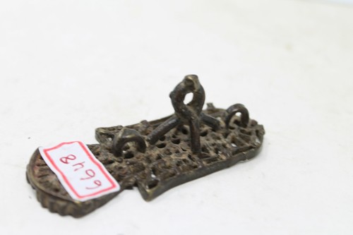 Old Brass Fine Engraved Different Handcrafted Tilak / Seal , Rich Patina NH6648 - Picture 11 of 12