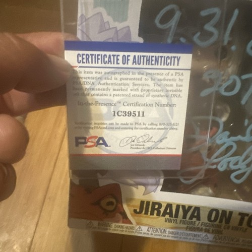 Funko Naruto Shippuden Jiraiya on Toad 73 Signed By David William Lodge PSA COA - Picture 7 of 7