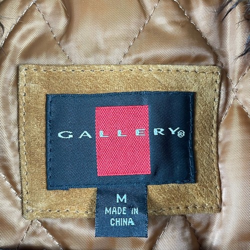 Gallery Penny Lane Coat Medium Suede Leather Faux Fur Embroidered Boho Hippie - Picture 13 of 15