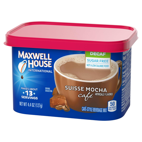 International Sugar-Free Suisse Mokka Café-Style Decaf Instant Kaffee Getränk M - Bild 4 von 12