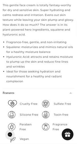 KOYAL Soak & Glow Face Cream Hydratante 1.7 oz. Clean Beauty! Full Size - Picture 5 of 6
