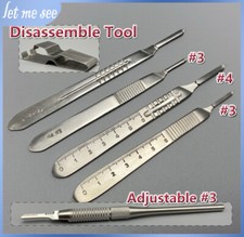 Scalpel Handle Stainless Steel Knife Blade holder Dental Surgical Instruments *1