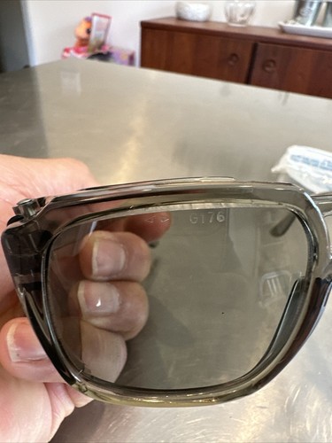 Neu Vintage American Allsafe Schutzbrille Schutzbrille grau geräucherte Linse - Bild 4 von 6