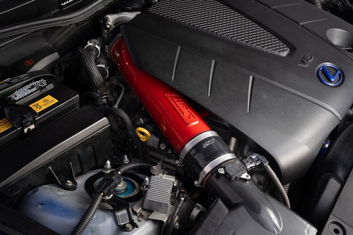 HPS Red Post MAF tubo de admisión de aire corto para Lexus IS250C 2010-2015 2,5 L V6 - Imagen 2 de 2