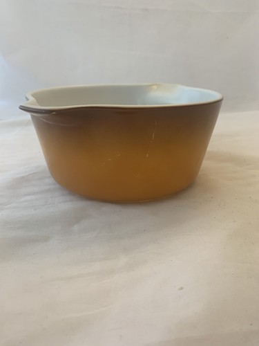 Vintage Pyrex Brown ombre Color Casserole Dish 1.5 Qt - Picture 6 of 12