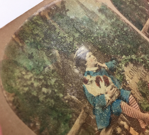 Foto Stereoview Michael Burr Colorata Gira di nuovo Whittington anni 1860 - Foto 6 di 6
