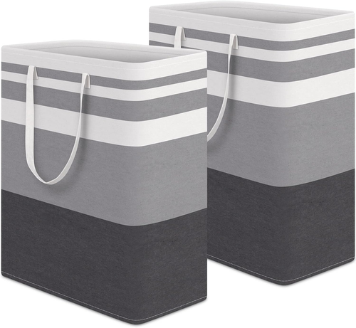 2pack Large Laundry Basket Waterproof Freestanding Laundry Hamper Collapsible US - Picture 9 of 14