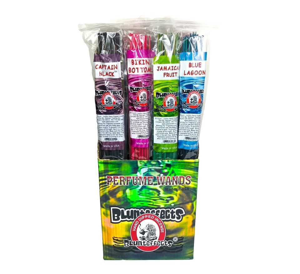 BluntEffects Long JUMBO Incense Sticks Air Freshener 19" 30ct Hand Dipped CHOOSE - Image 2 of 4