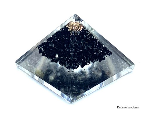 REIKI ENERGY CHARGED BLACK TOURMALINE ORGONE PYRAMID POWERFUL ENERGY GENERATOR - Picture 8 of 9