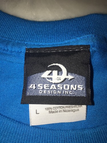 4 Seasons Designs Inc. . Gr. Großes Herren .Türkis. Kopfhörer Musical T-Shirt - Bild 4 von 5