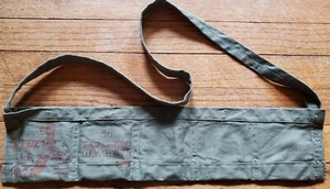 Bandoleer Marked 50 7.62 mm M80 OFV 9-4-74 and 50 7.62mm A k. ? F 2-2-69