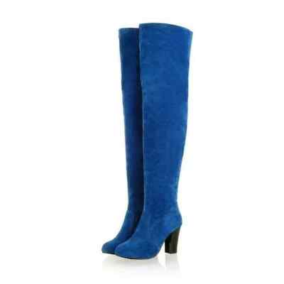 Stivali scamosciati deals blu