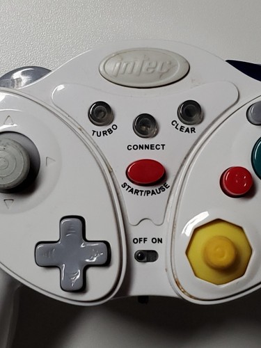 Intec Wireless White Gamecube Controller W Battery Cover - Untested - No Dongle - Picture 3 of 13