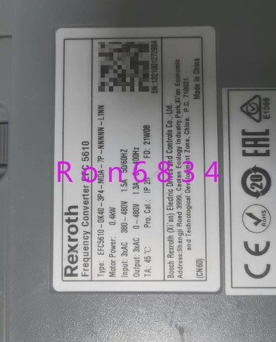 1pc used Rexlok EFC5610-0K40-3P4-MDA-7P-NNNNN-L1NN inverter 0.4KW - Picture 3 of 4