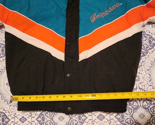 Vintage Starter Miami Dolphins Starter Jacket Youth Size L & Hood Rare 90’s NFL - Picture 9 of 12