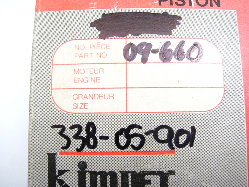 KIMPEX NOS SNOWMOBILE PISTON AND RINGS KIT STANDARD 09-660 R09-660 - Image 2 of 2