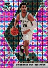 2019 Panini Mosaic #204 Quinndary Weatherspoon Camo Pink