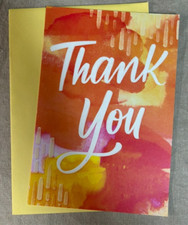 Thank You Greeting Card w/ Envelope  Colorful