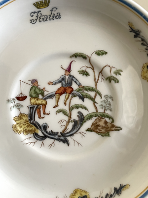 ◇Richard Ginori　colombiadi1992 コロンブス地図　皿 Richard Ginori Italy Andrea Doria Chinoise Pattern Saucer | eBay