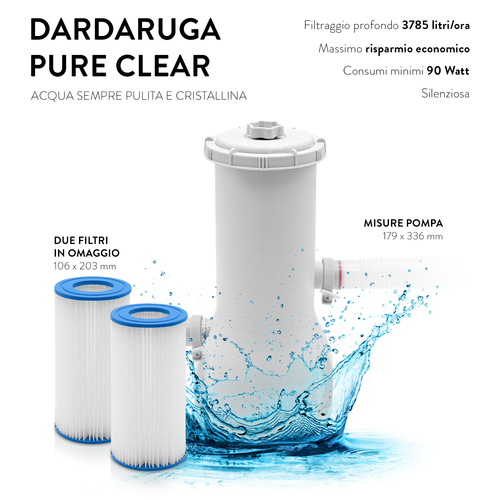 Dardaruga Piscina Fuori Terra Ø 488 x 132 cm MAUI con KIT full optional - Foto 4 di 12