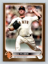 2022 Topps Update Jake McGee Gold  #'d /2022 #US63 San Francisco Giants