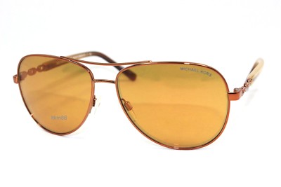Michael Kors MK Copper Colored Sunglasses Aviators with Case Michael Kors MK5004 10915N Chelsea Aviator Sunglasses Copper  main image 3