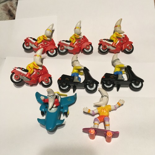 Rare Vintage 1988 McDonalds MAC TONIGHT Happy Meal Toy Lot of 13 Moon Charles - Picture 3 of 4