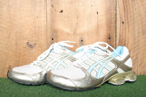 ASICS 'GEL-Frantic 2' Bronze/Blue/White Running Shoes Women's Sz. 9 - Picture 2 of 11