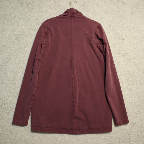 Lululemon Thats a Wrap Jacket Womens 8 Burgundy Heathered French Terry Pockets - Picture 8 of 12