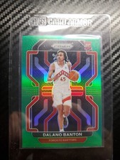 2021-22 Panini Prizm Dalano Banton Green Prizm Rookie Card RC #328 Raptors