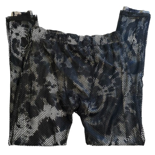 Neu ohne Etikett Kill City schwarze Batikhose mit Netzüberzug M/L - Bild 2 von 7