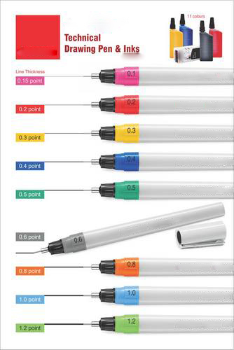Liquidraw Technical Drawing Pens ALL SIZES Compatible with Rotring Isograph Inks - Picture 11 of 17